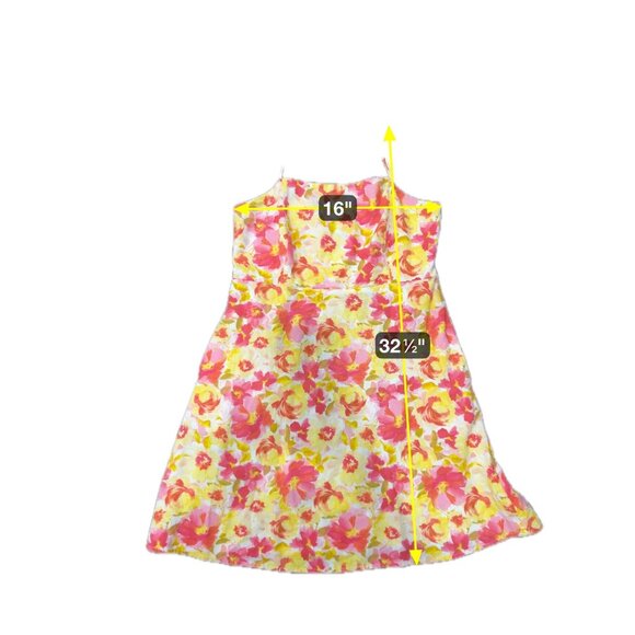 Old Navy Floral Print Sleeveless Sundress Adjustable Straps Smocked Back Size M - Picture 8 of 9